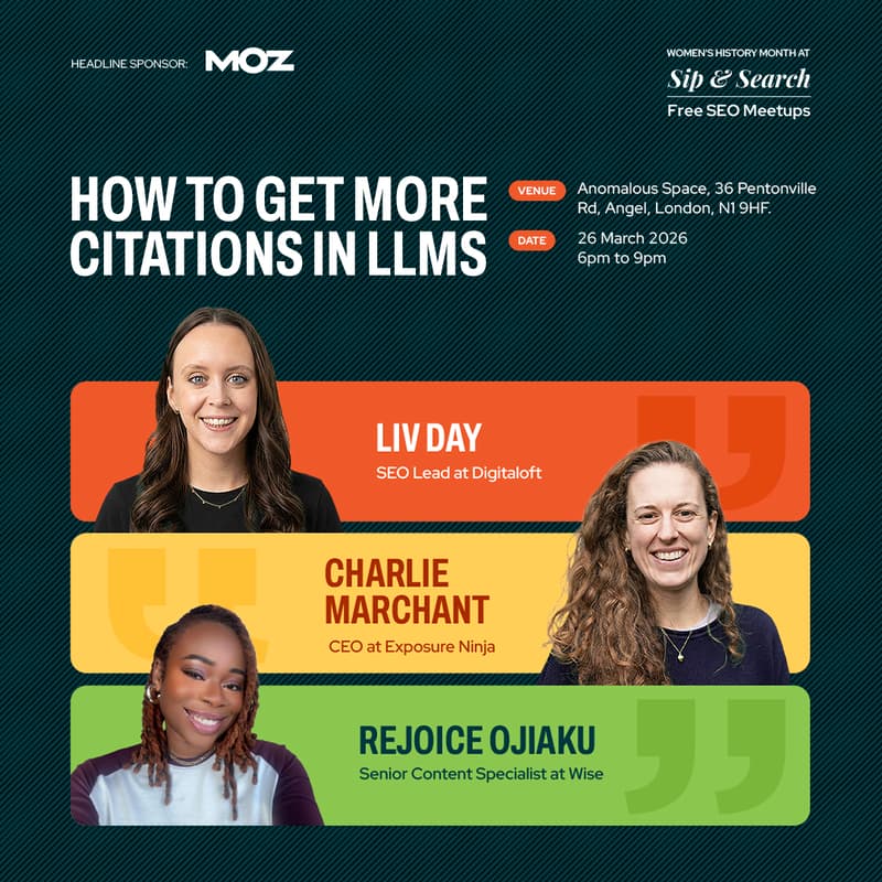 Cover Image for Women's History Month at Sip & Search: How To Get More Citations in LLMs