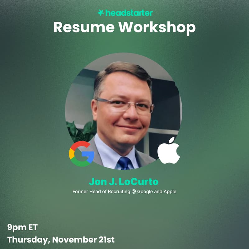 Cover Image for Resume Review with former Google Recruiter