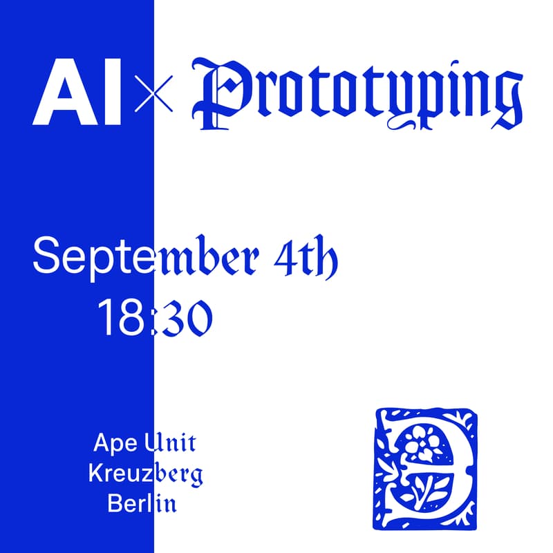Cover Image for AI x Prototyping - Create Your AI Project in 30 Minutes (Workshop)
