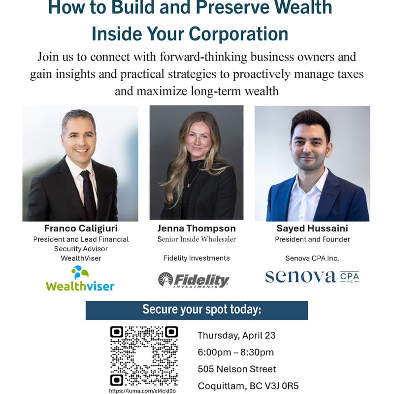 Cover Image for Tax-Efficient Corporate Planning: How to Build and Preserve Wealth Inside Your Corporation