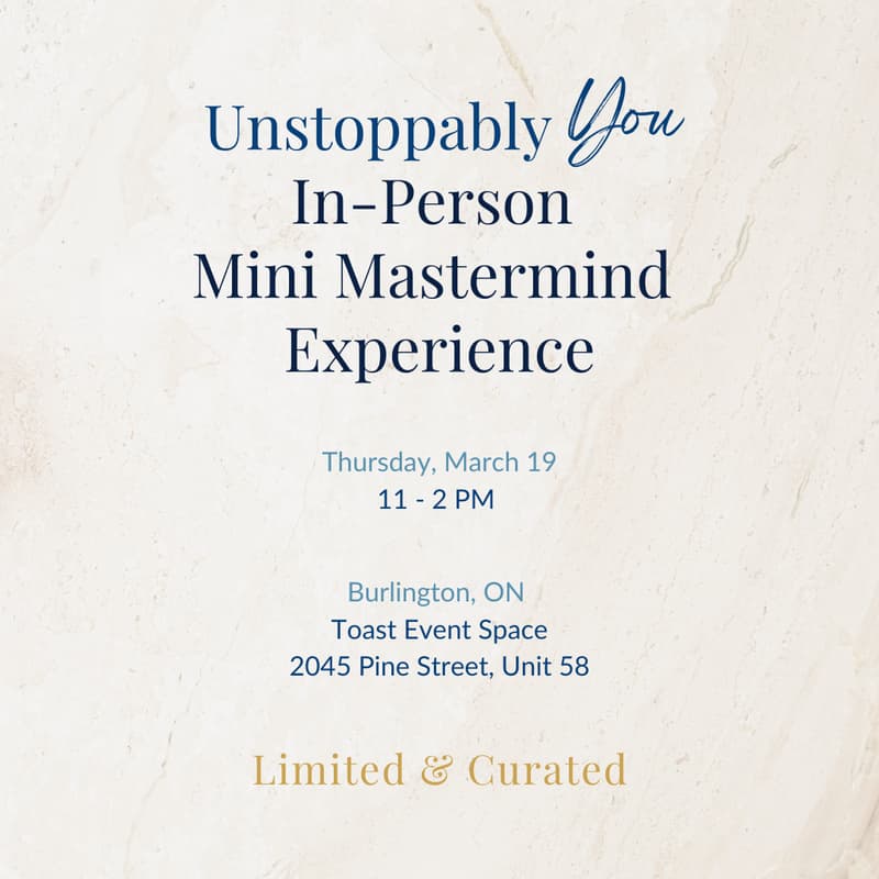 Cover Image for Unstoppably YOU: In-Person Mini Mastermind Experience