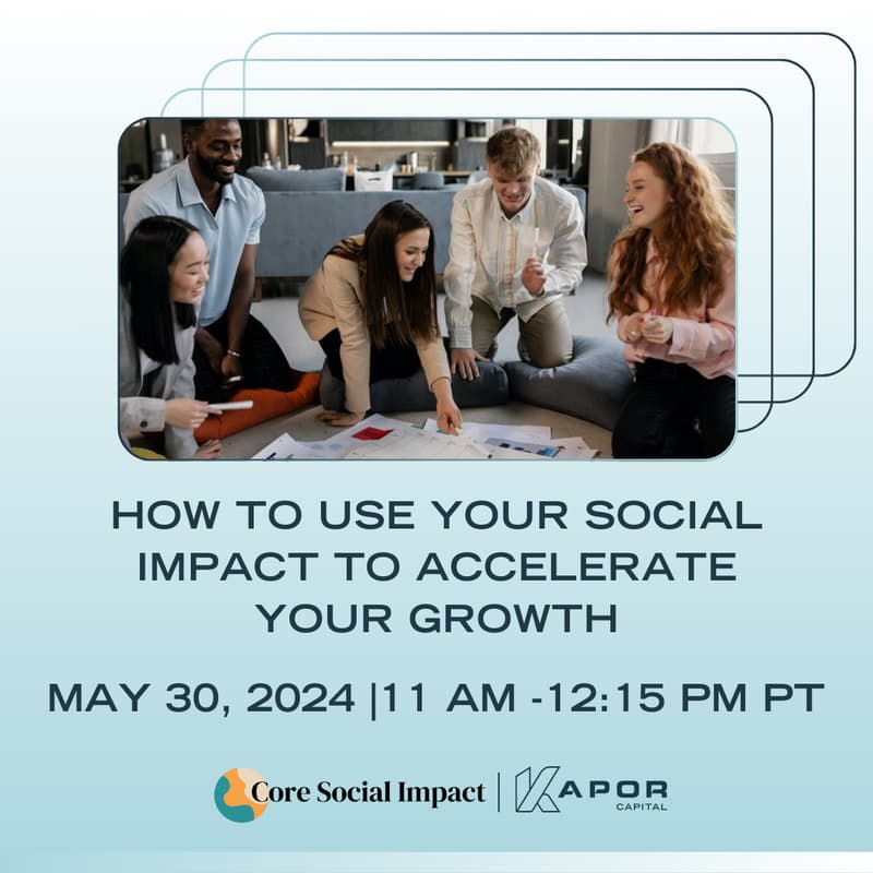Cover Image for How to use your social impact to accelerate your growth