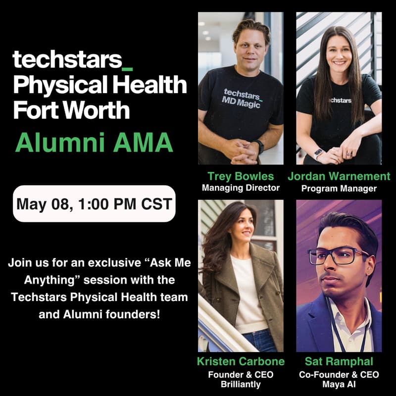 Cover Image for Techstars Physical Health | Ask Me Anything - ft. Alumni - Kristen Carbone & Sat Ramphal