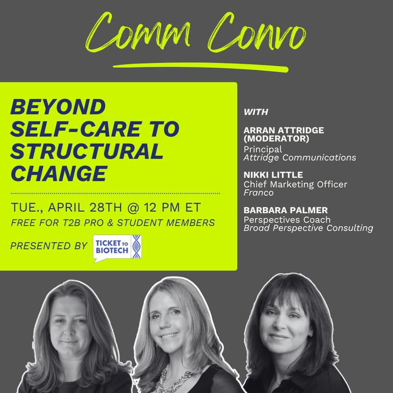 Cover Image for T2B April Comm Convo: Beyond Self-Care to Structural Change