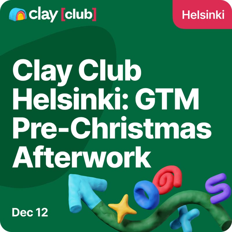 Cover Image for Clay in Helsinki: GTM Pre-Christmas Afterwork