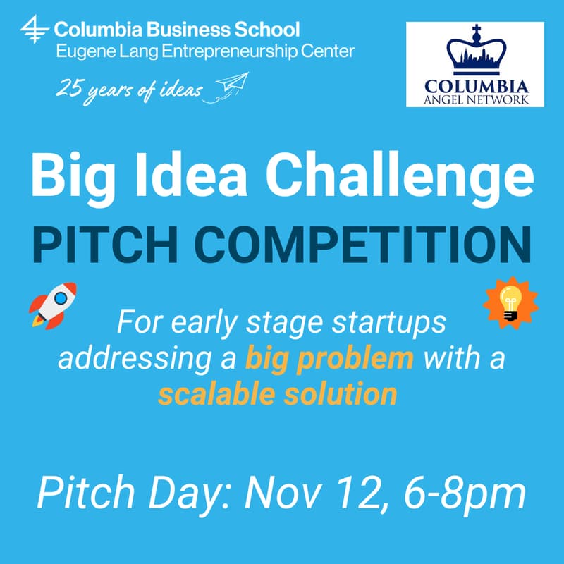 Cover Image for Big Idea Challenge Pitch Competition & Networking event