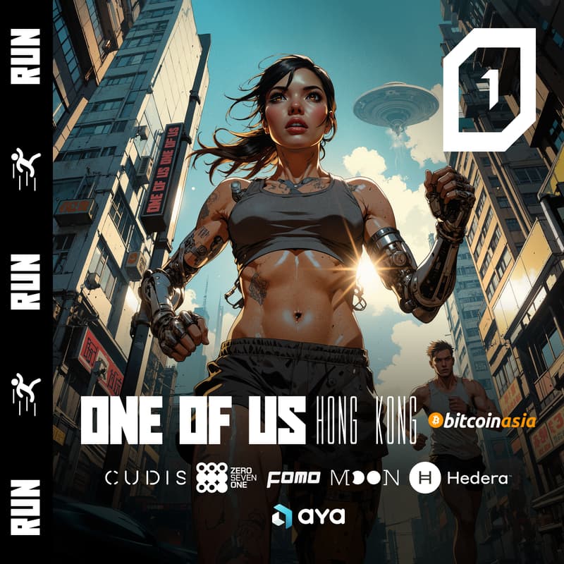 Cover Image for ONE OF US Run & Coffee / Aya, Cudis, Hedera, Moonring, 071Labs & FOMO Magazine