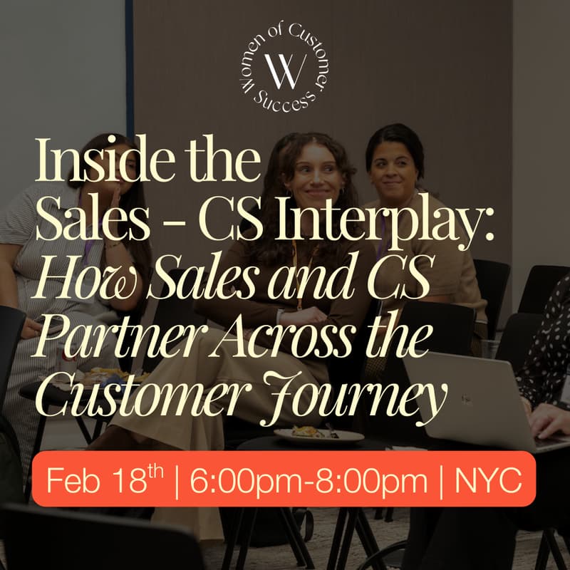 Cover Image for Inside the CS - Sales Interplay: How CS & Sales Partner Across the Customer Journey