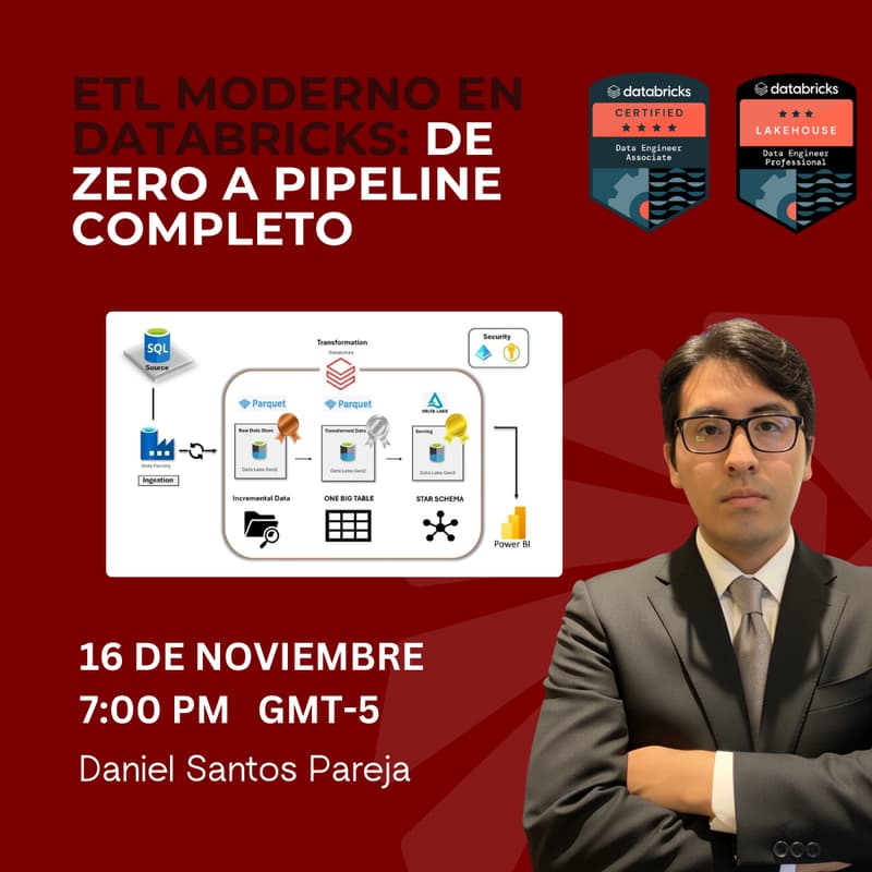 Cover Image for ETL Moderno en Databricks: De Zero a Pipeline Completo