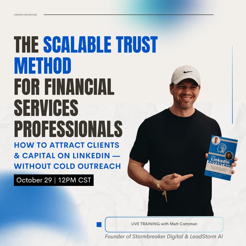 Cover Image for The Scalable Trust Method: A New Playbook for Growing Your Book on LinkedIn