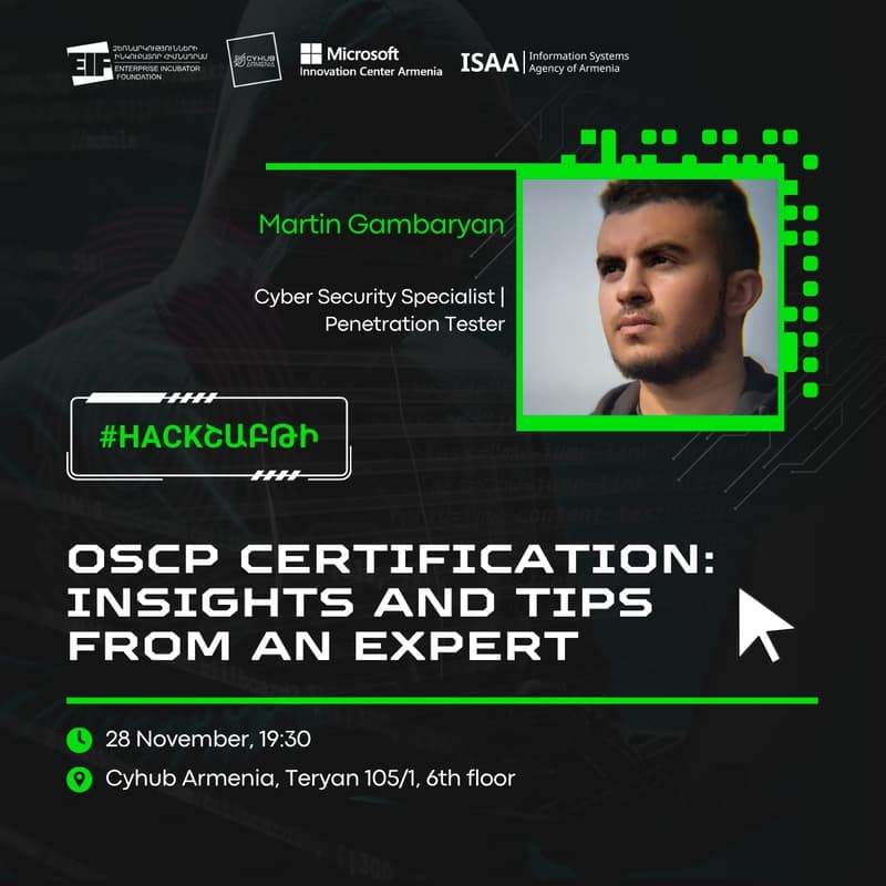 Cover Image for #Hackշաբթի։ OSCP Certification: Insights and Tips from an Expert