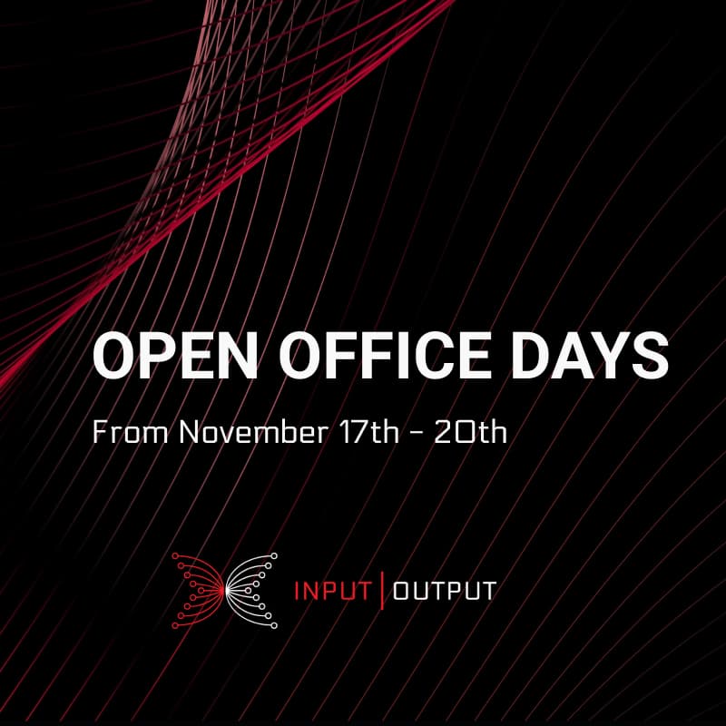 Cover Image for Input Output Open Office Days!