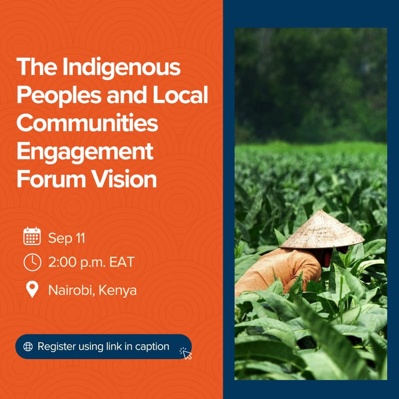 Cover Image for The Indigenous Peoples and Local Communities Engagement Forum - New Living Strategy Review