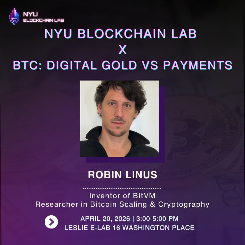 Cover Image for NYU Blockchain Lab X Digital Gold vs. Payments