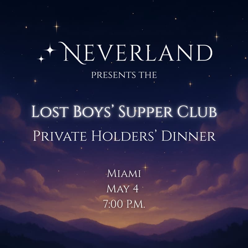 Cover Image for Neverland Presents: Lost Boys' Supper Club