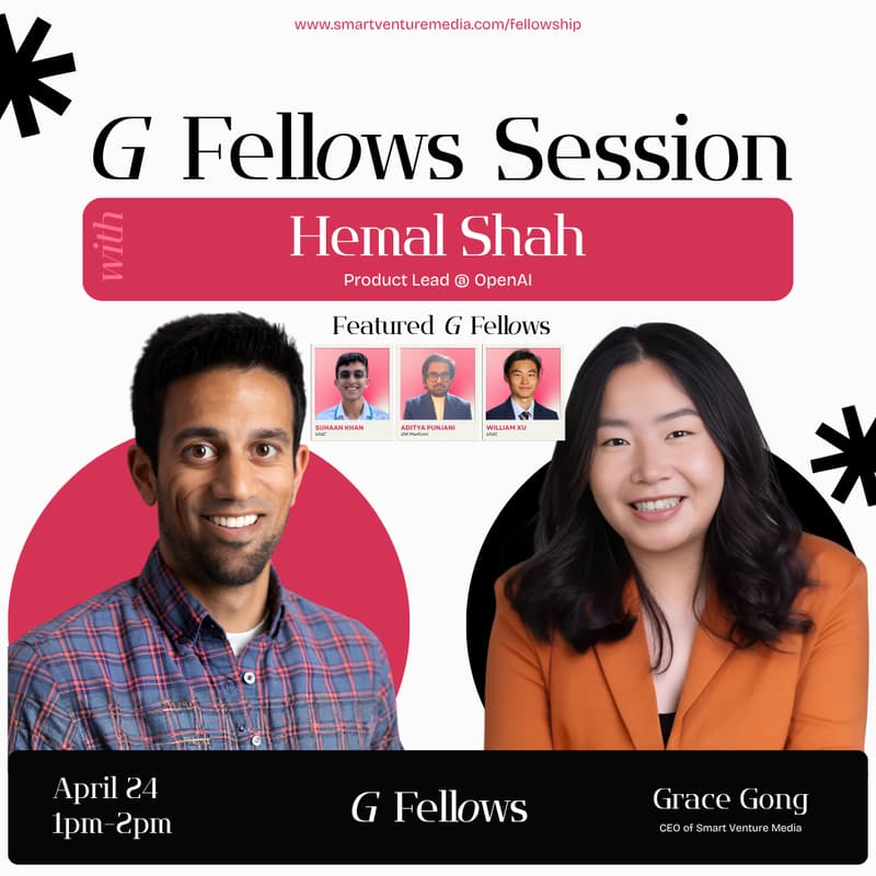 Cover Image for G-Fellow Advisor Session with Hemal Shah