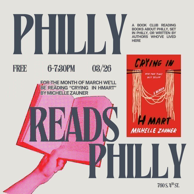 Cover Image for Philly Reads Philly Book Club: Crying in H Mart by Michelle Zauner