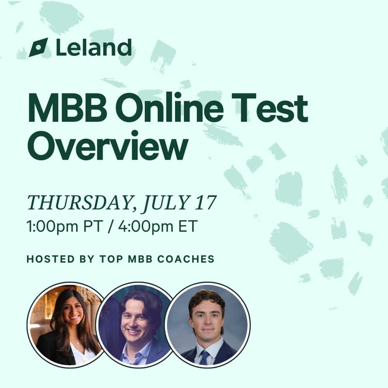 Cover Image for MBB Online Test Overview