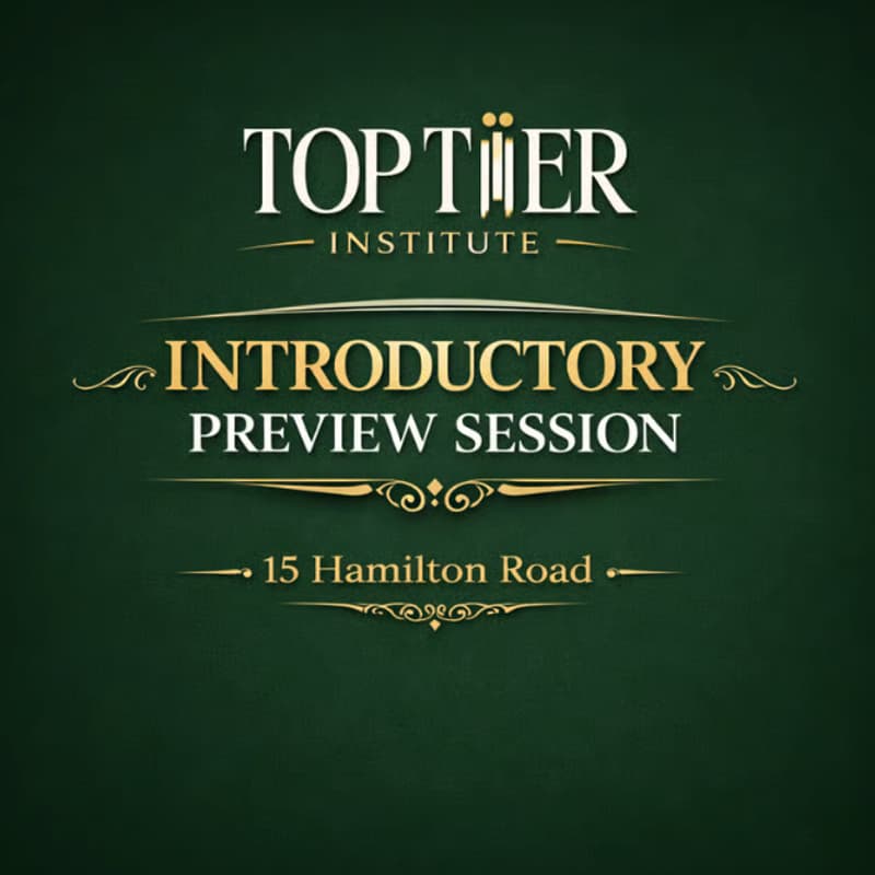 Cover Image for Top Tier Institute: Introductory Preview Session