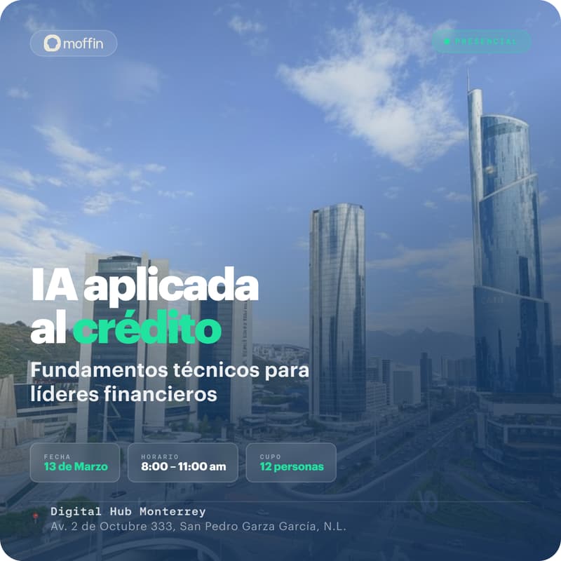 Cover Image for Workshop: IA aplicada al crédito: Fundamentos técnicos para líderes financieros