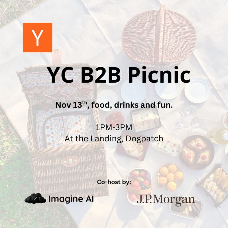 Cover Image for YC B2B Picnic by Imagine AI (F25) and JP Morgan
