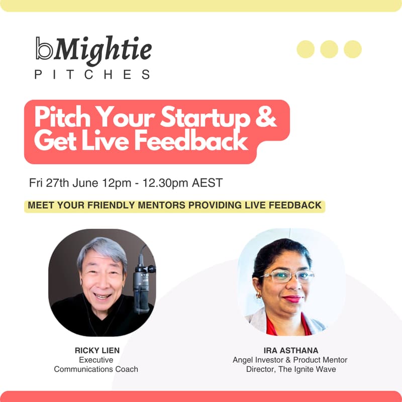 Cover Image for 🚀 Pitch Your Startup & Get Live Feedback