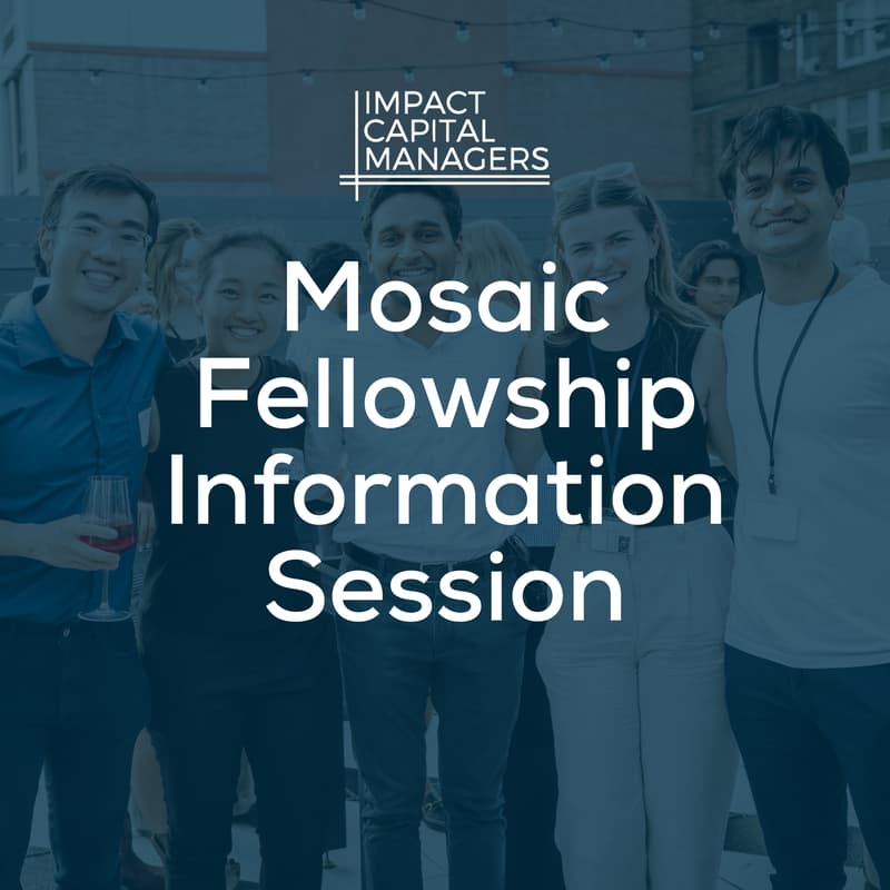 Cover Image for 2027 Mosaic Fellowship Information Session (Option 2)