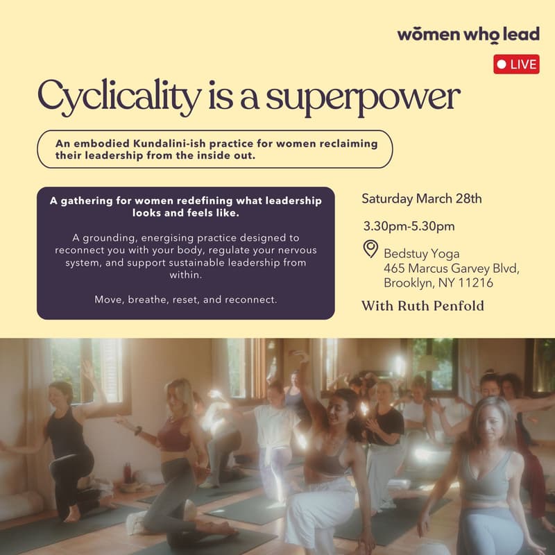 Cover Image for Yoga workshop | Cyclicality is a superpower