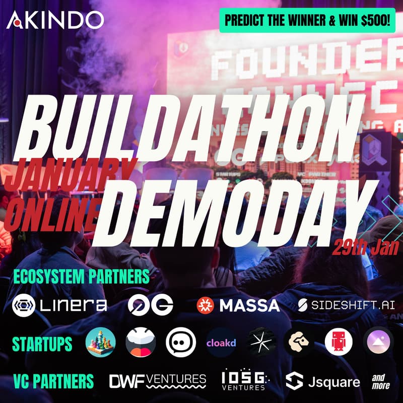 Cover Image for Buildathon Monthly Online Demo Day - Jan 2026🏆 Predict the VC No.1 Team & Share $500