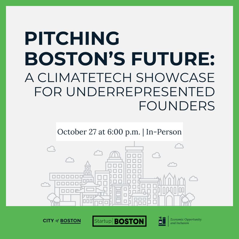Cover Image for Pitching Boston’s Future: A Climatetech Showcase for Underrepresented Founders