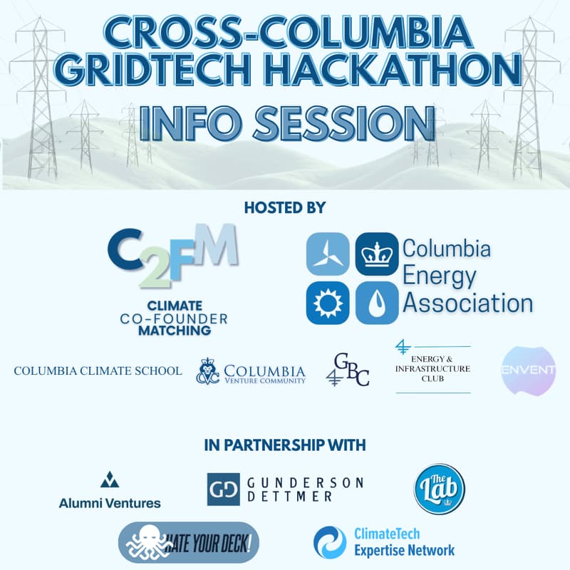 Cover Image for Virtual Info Session: Cross-Columbia GridTech Hackathon