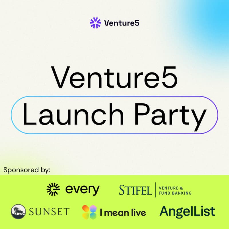 Cover Image for Venture5 Launch Party