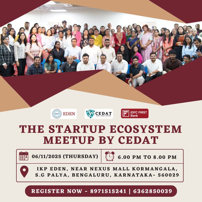 Cover Image for The Startup Ecosystem Meetup by CEDAT