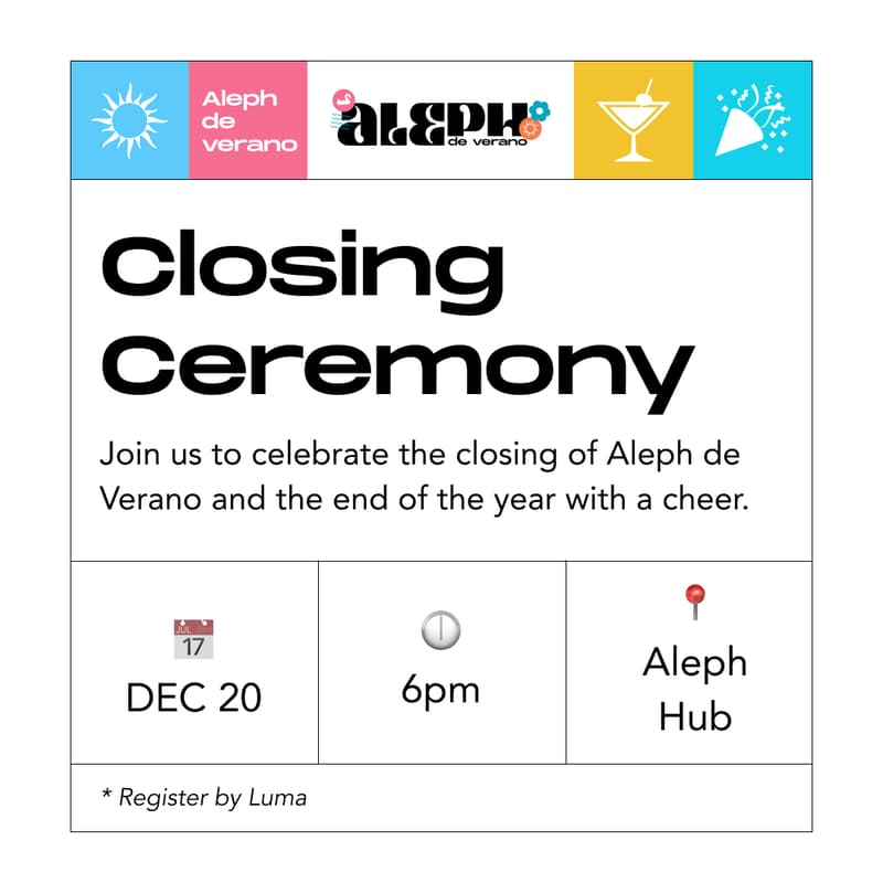 Cover Image for Aleph de Verano: Closing Ceremony