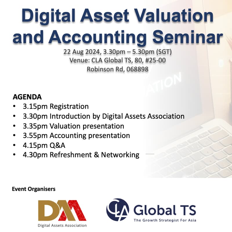 Cover Image for Digital Asset Valuation and Accounting Seminar