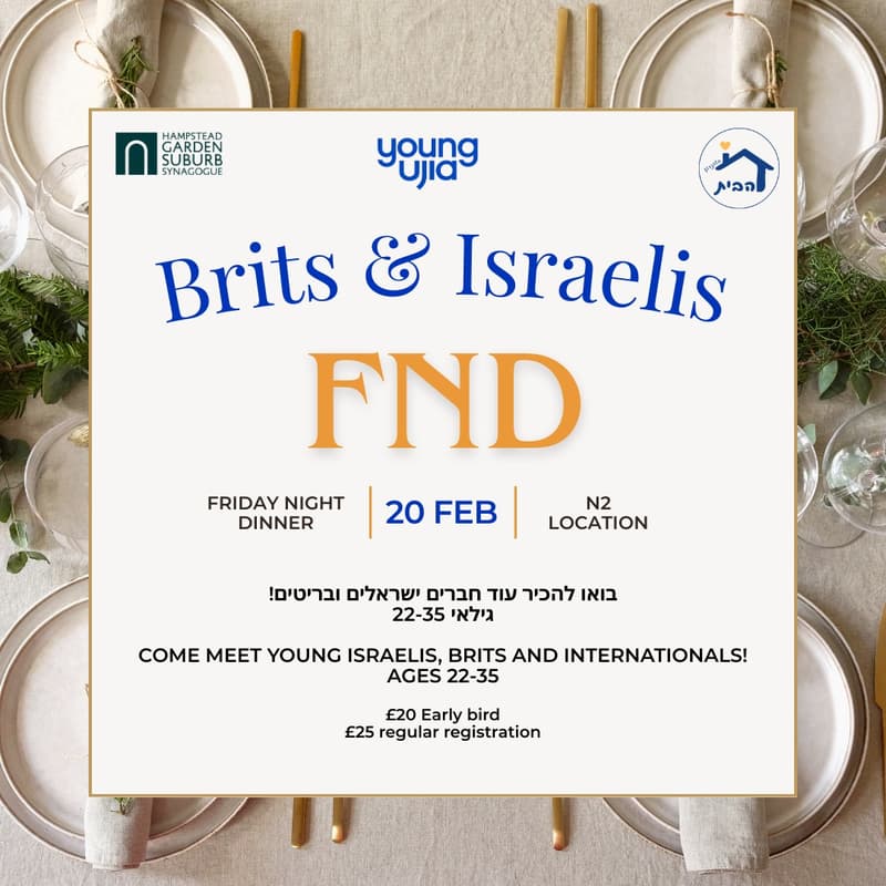 Cover Image for Friday Night - ארוחת שישי 🇮🇱🇬🇧