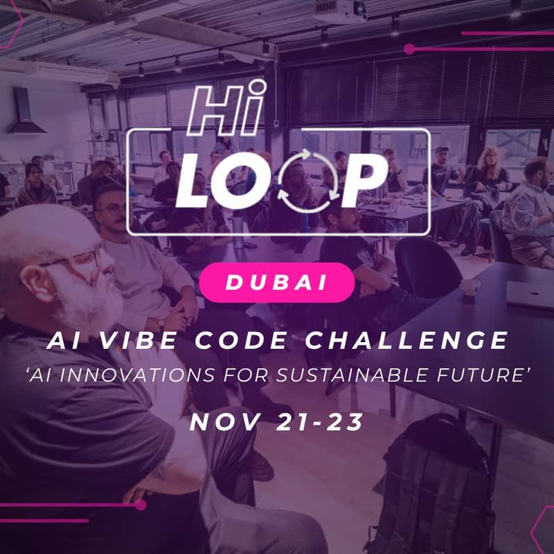 Cover Image for AI Vibe Code Challenge Dubai 2025 - Coding Sustainability for Dubai's Future ***POSTPONED DATE