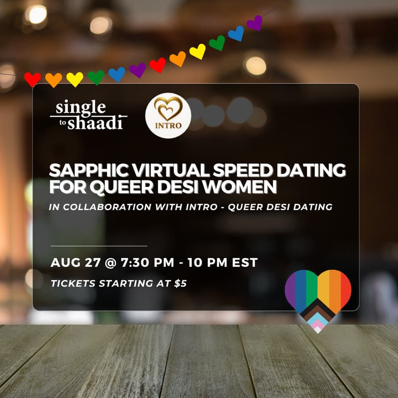 Cover Image for Sapphic Virtual Speed Dating for Queer Desi Women