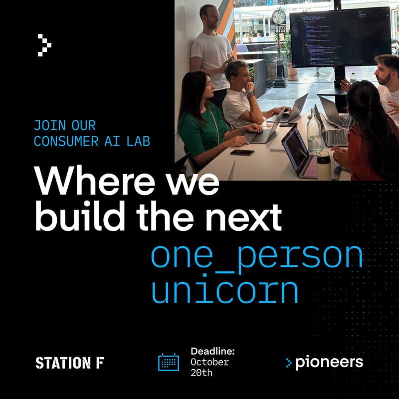 Cover Image for Join Pioneers AI Lab at Station F