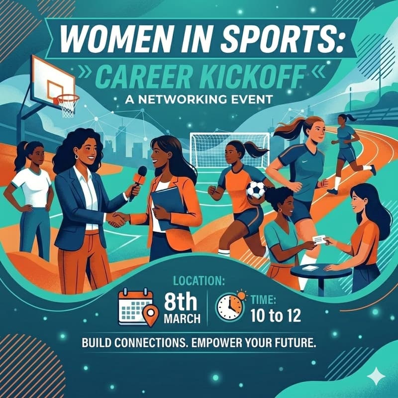 Cover Image for Women in Sports: Career Kickoff – A Networking Event