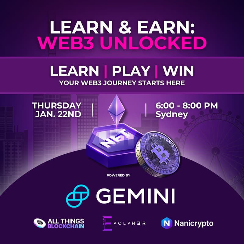 Cover Image for ⁠Learn & Earn: Web3 Unlocked | Sydney Edition