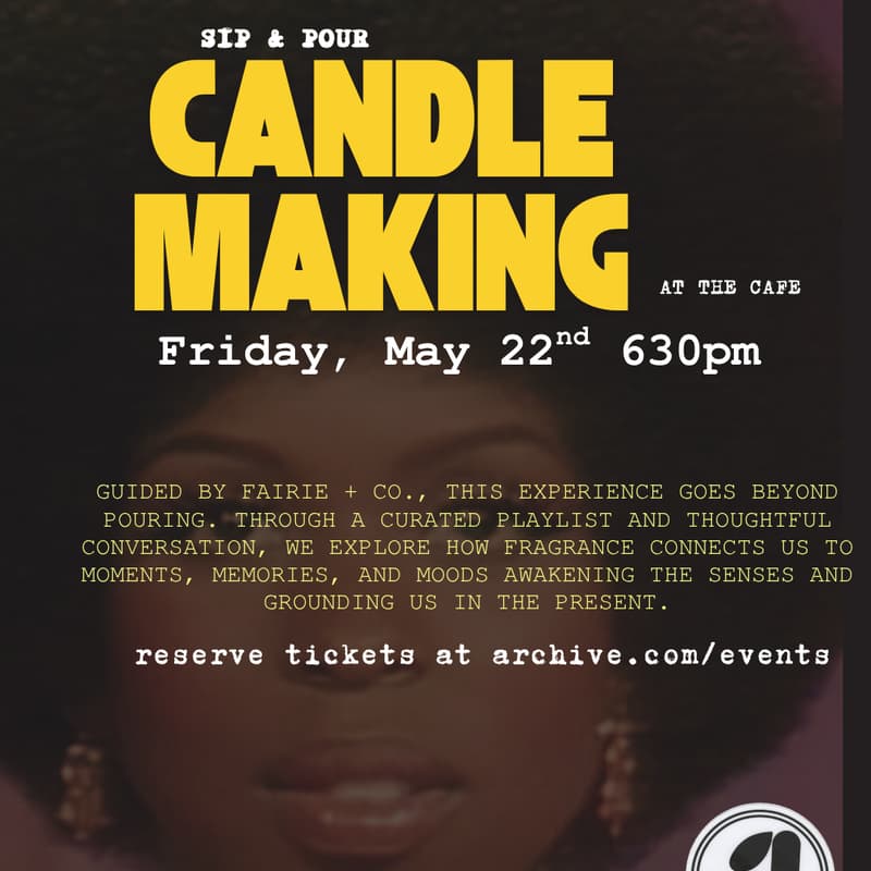 Cover Image for Sip & Pour: Candle Making at the cafe