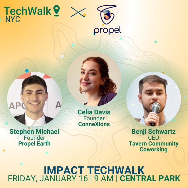Cover Image for Impact TechWalk | NYC, 1/16 w/ Propel Earth