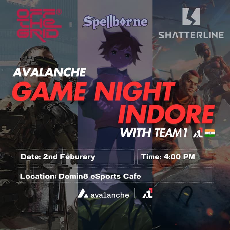 Cover Image for Avalanche Game Night Indore by Team1
