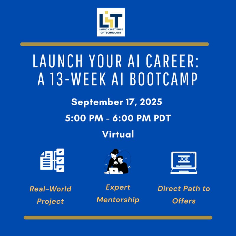Cover Image for Launch Your AI Career: A 13-Week Generative AI Bootcamp