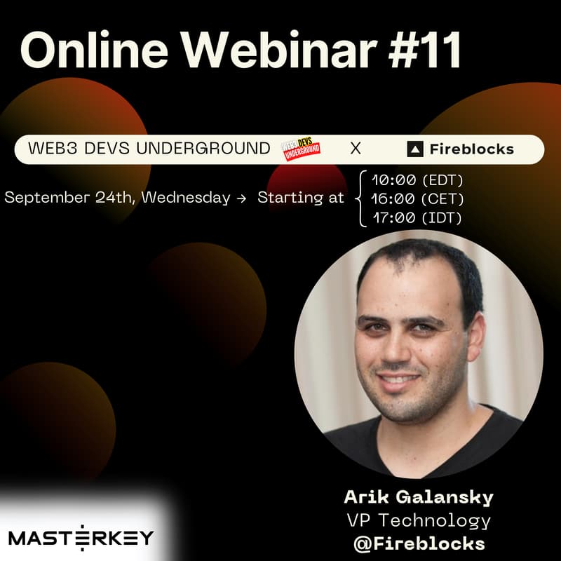 Cover Image for Online Webinar #11 – Securing Digital Assets with Fireblocks