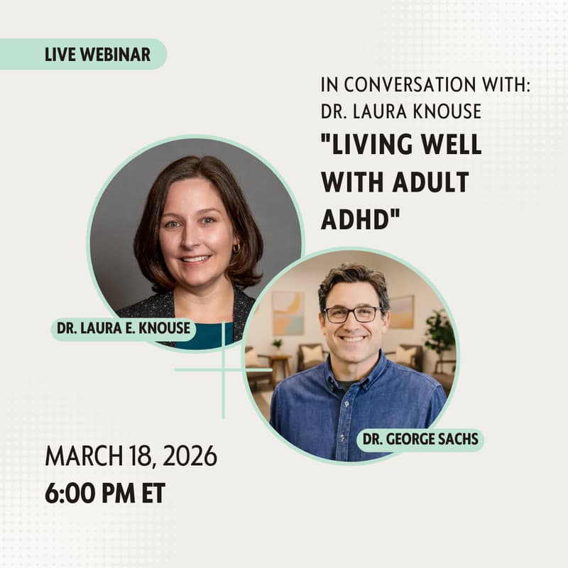 Cover Image for In Conversation: Dr. Laura Knouse on "Living Well with Adult ADHD"