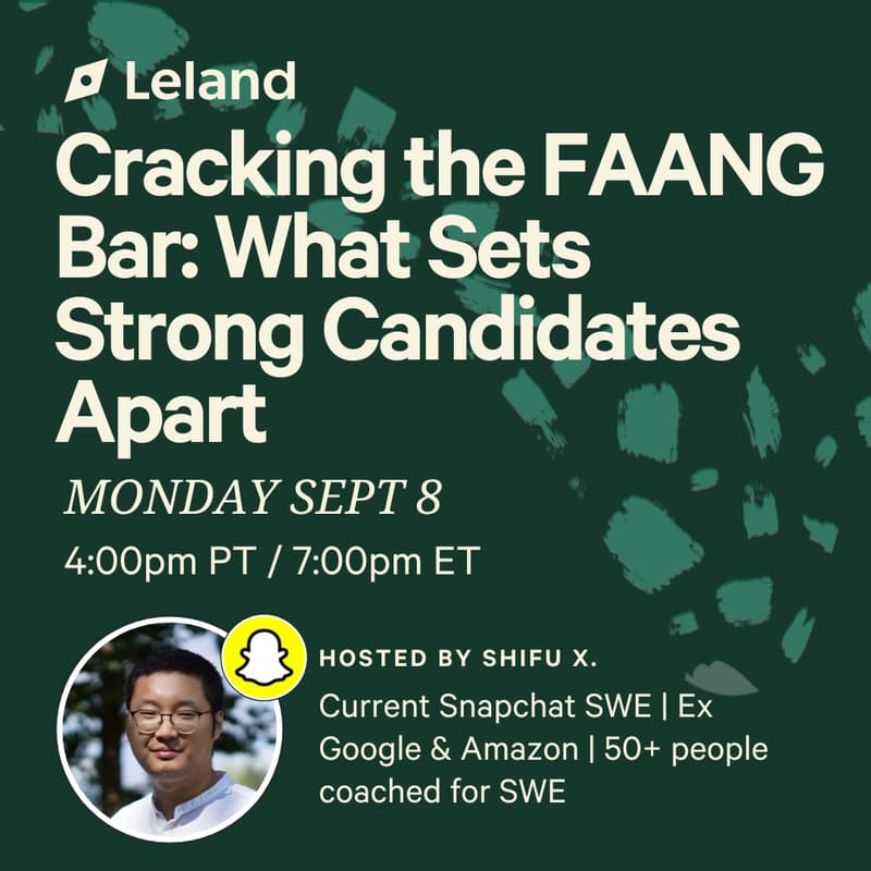 Cover Image for Cracking the FAANG Bar: What Sets Strong Candidates Apart