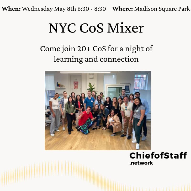 Cover Image for NYC CoS Mixer (May 8th)