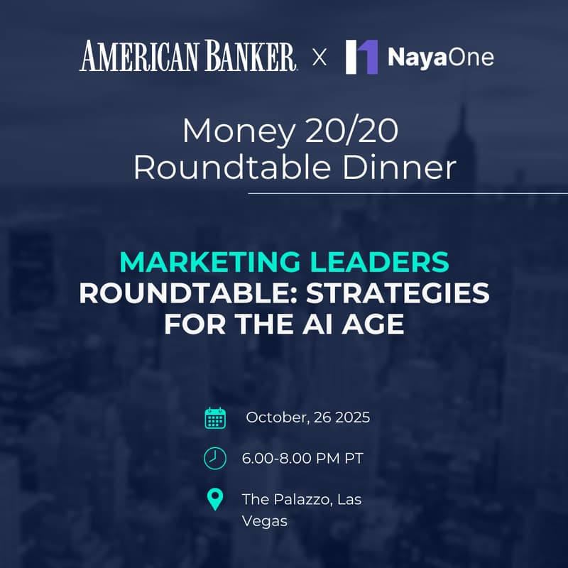Cover Image for M2020: CMO Roundtable Dinner by American Banker x NayaOne
